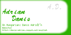 adrian danis business card